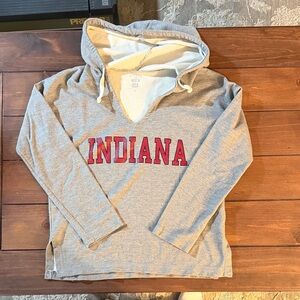 Gray Indiana Hoosiers Hoodie